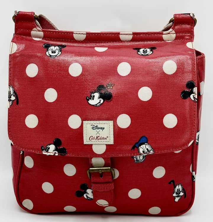 Cath Kidston Disney Mickey Mouse Bag Red White Polka Dot Spot Handbag