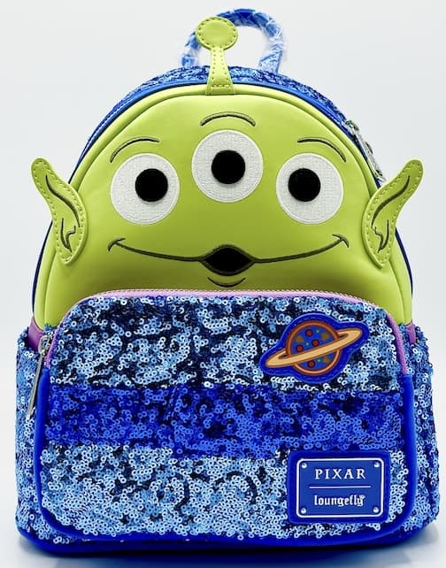 Loungefly Alien Sequin Mini Backpack Disney Pixar Toy Story Bag