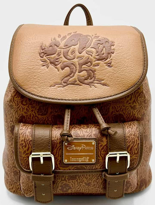 Loungefly Animal Kingdom 25th Mini Backpack Disney Parks Bag Front Full View