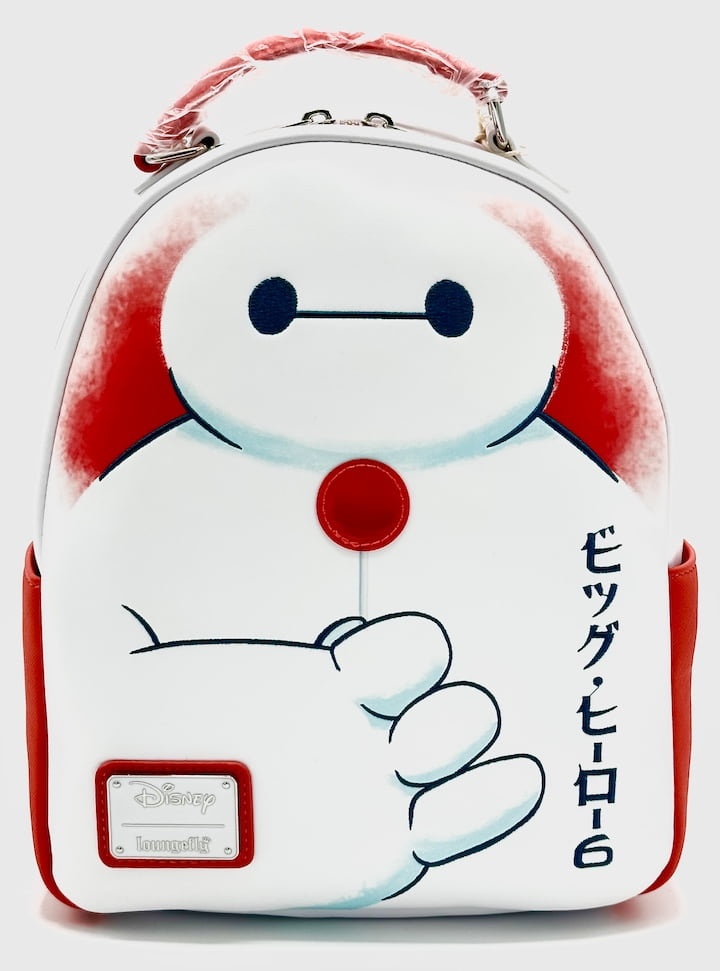 Loungefly Baymax Lollipop Mini Backpack Disney Big Hero 6 Six Bag Front Full View