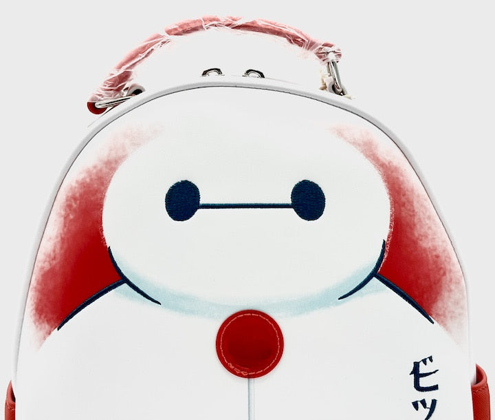 Loungefly Baymax Lollipop Mini Backpack Disney Big Hero 6 Six Bag Front Top Artwork