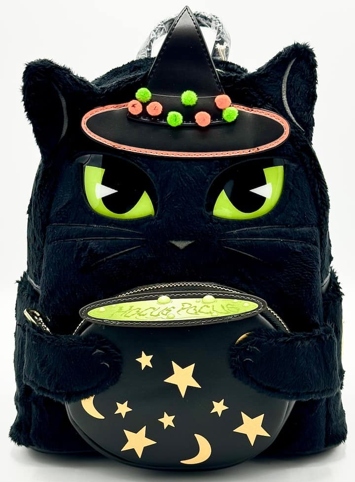 Loungefly Binx Witch Costume Mini Backpack Hocus Pocus Light Up Bag Front Full View