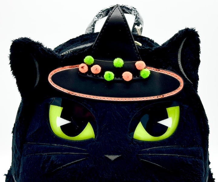 Loungefly Binx Witch Costume Mini Backpack Hocus Pocus Light Up Bag Front Hat Applique