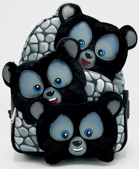 Loungefly Brave Bear Brothers Mini Backpack Disney Pixar Bag Front Full View