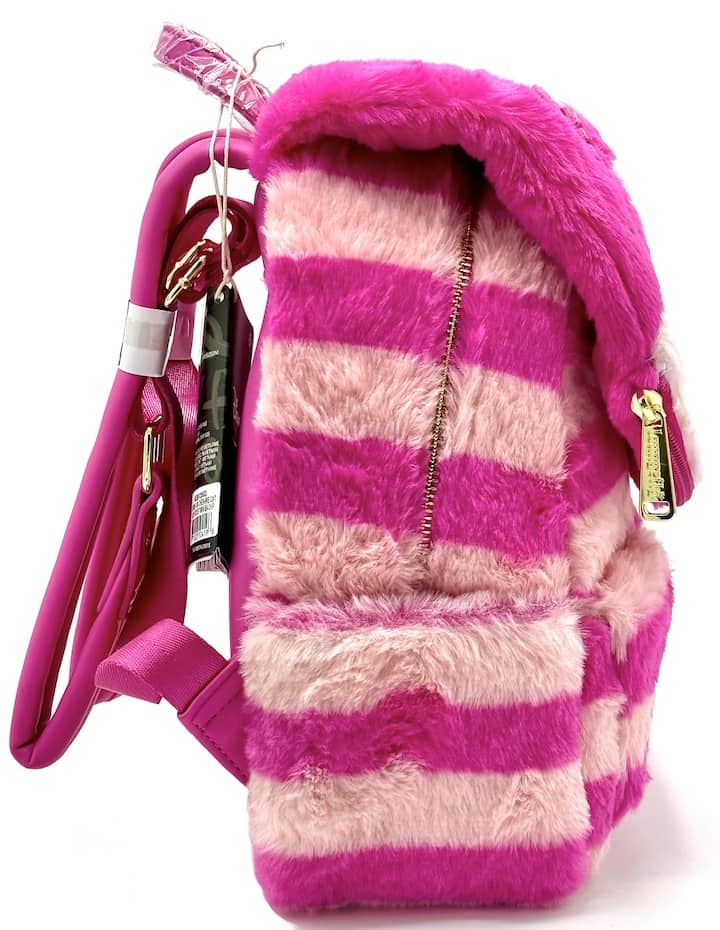 Loungefly Cheshire Cat Plush Pocket Mini Backpack Light Up Bag Right Side