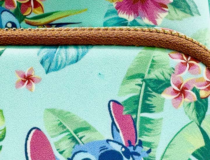 Disney Loungefly Aulani Stitch Blue Flower newest Lei Backpack