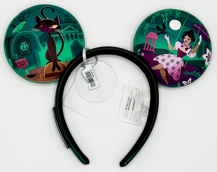 Loungefly Disney Parks Club 33 Haunted Mansion Ears Headband Ears Back Without Bow