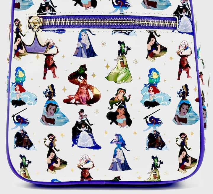 Loungefly Princess Belle Ariel Mulan Snow White Aurora selling Donuts AOP Mini Backpack