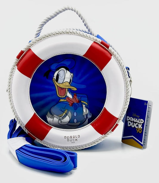 Loungefly Donald Duck 90th Crossbody Disney Lenticular Bag Front With Strap