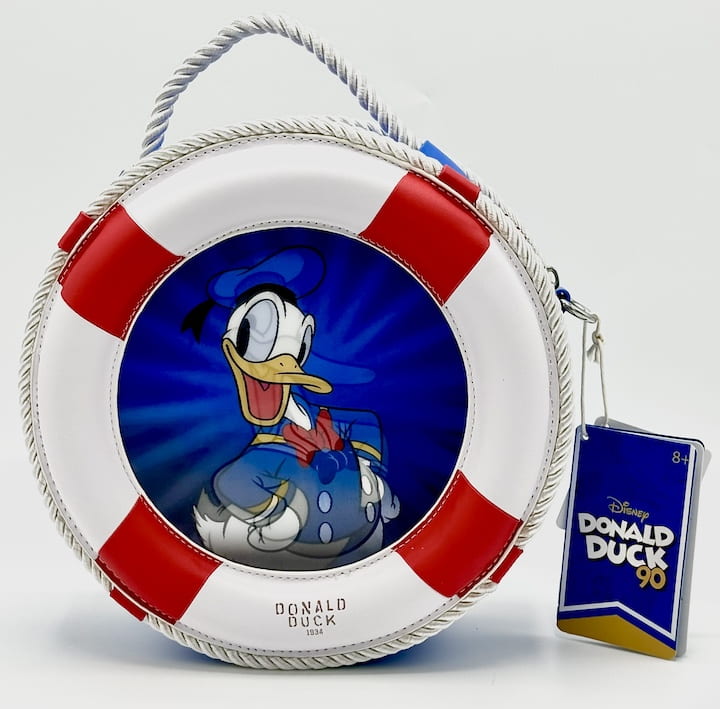 Loungefly Donald Duck 90th Crossbody Disney Lenticular Bag Front Without Strap