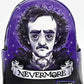 Loungefly Edgar Allen Poe Portrait Mini Backpack Nevermore Bag Front Full View