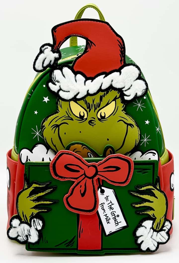 Universal Grinch and Max on sale Christmas Loungefly Mini Backpack