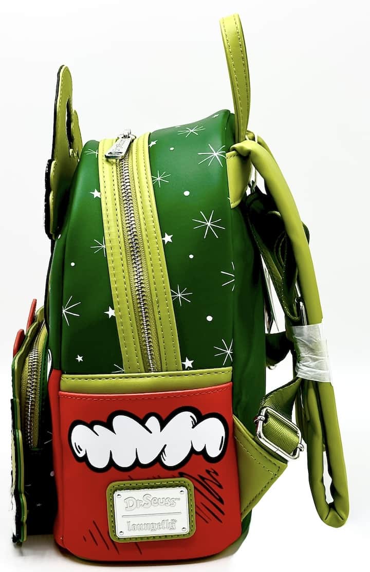 Loungefly Grinch Max Christmas Present Mini Backpack Dr Seuss Bag