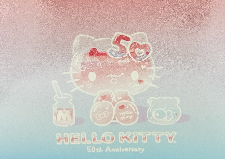 Loungefly Hello Kitty 50th Anniversary Mini Backpack Sanrio Iridescent Back Artwork Close Up