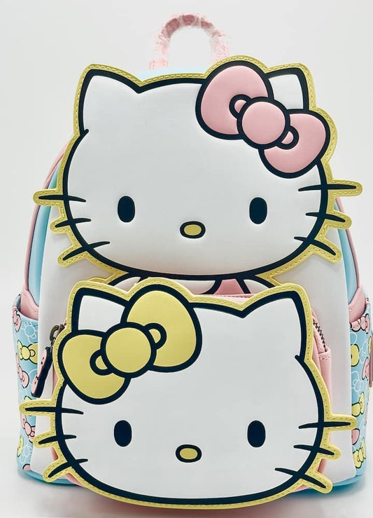 Loungefly Hello Kitty & Mimmy Cosplay Mini Backpack Sanrio Bag Front Full View