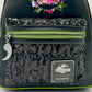 Loungefly Jurassic Park Sequin Green Mini Backpack Floral Bag Front Pocket