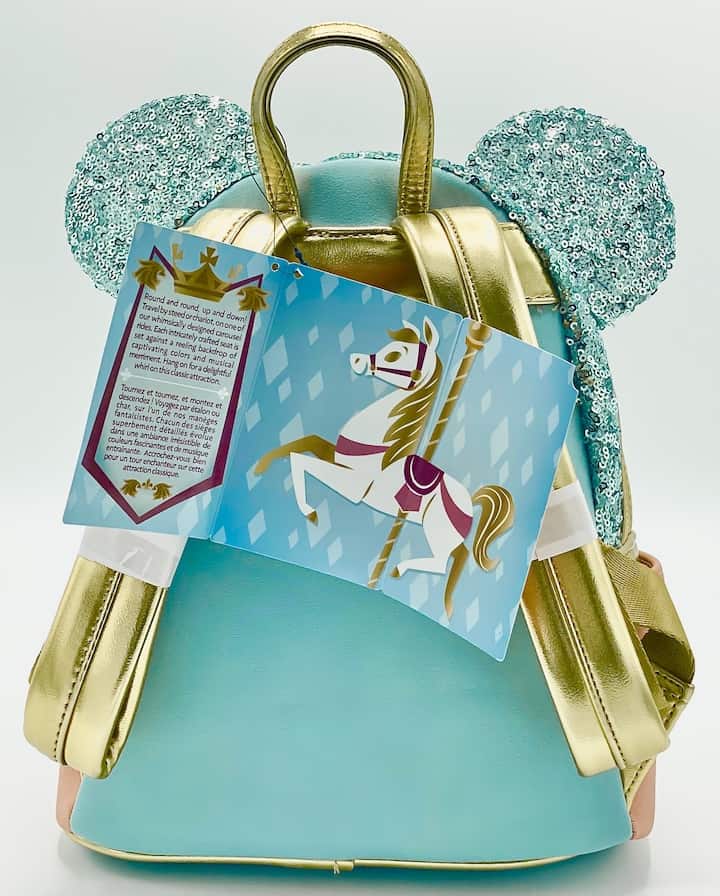 Loungefly King Arthur Carousel MMMA Minnie Mouse Main Attraction Bag