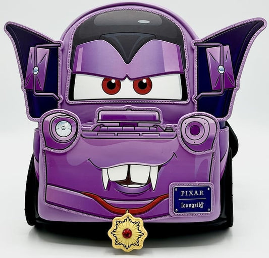 Loungefly Mater Vampire Mini Backpack Disney Pixar Cars Halloween Bag Front Full View