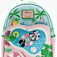 Loungefly Minnie Mouse Holiday Vacation Mini Backpack Swimming Pool Bag Front Full View