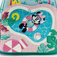 Loungefly Minnie Mouse Holiday Vacation Mini Backpack Swimming Pool Bag Front Pocket