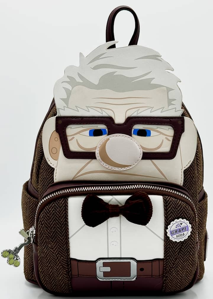 Loungefly Mini Backpack Carl Cosplay from Disney's Pixar's Up shops SDCC Exclusive