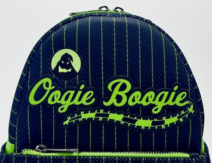 Loungefly Oogie Boogie Football Team Jersey Mini Backpack NBC Bag Front Top