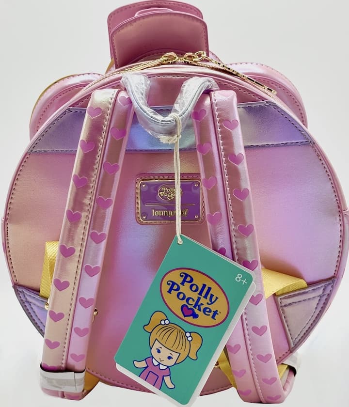 Loungefly Polly Pocket Mini Backpack Compact Playset Figural 90s Bag Straps