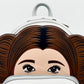 Loungefly Princess Leia Cosplay Mini Backpack Disney Star Wars Bag Front Head Applique