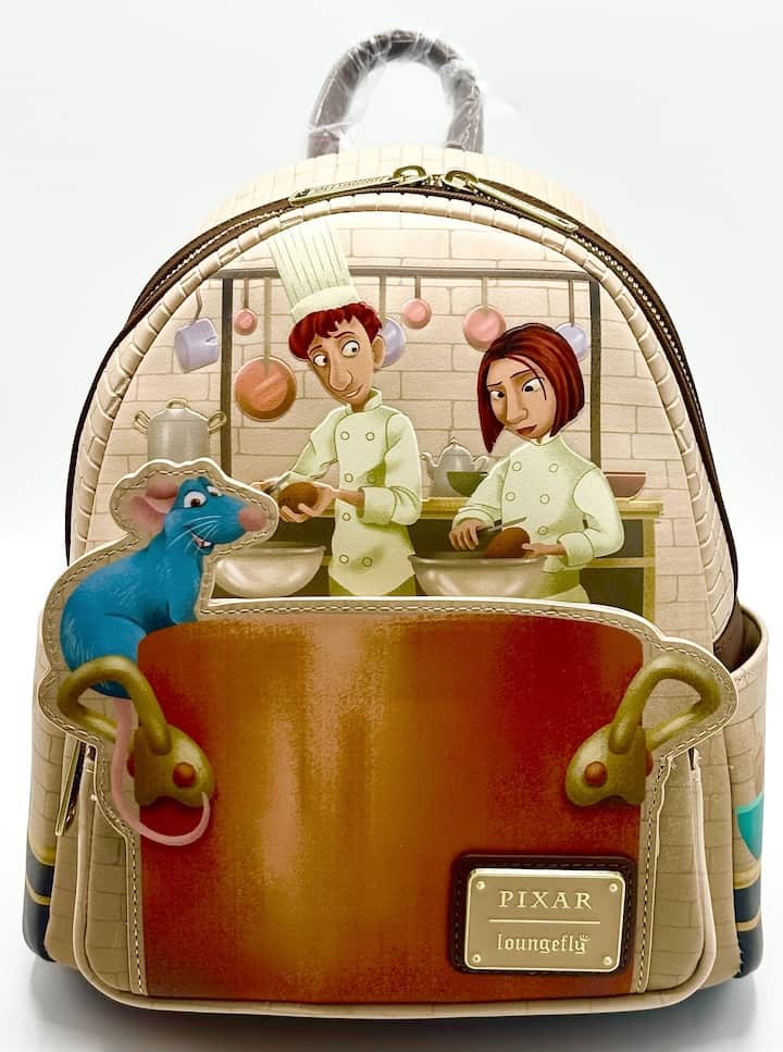 2022 Disney Parks Ratatouille Remy top 15th Anniversary Loungefly Mini Backpack