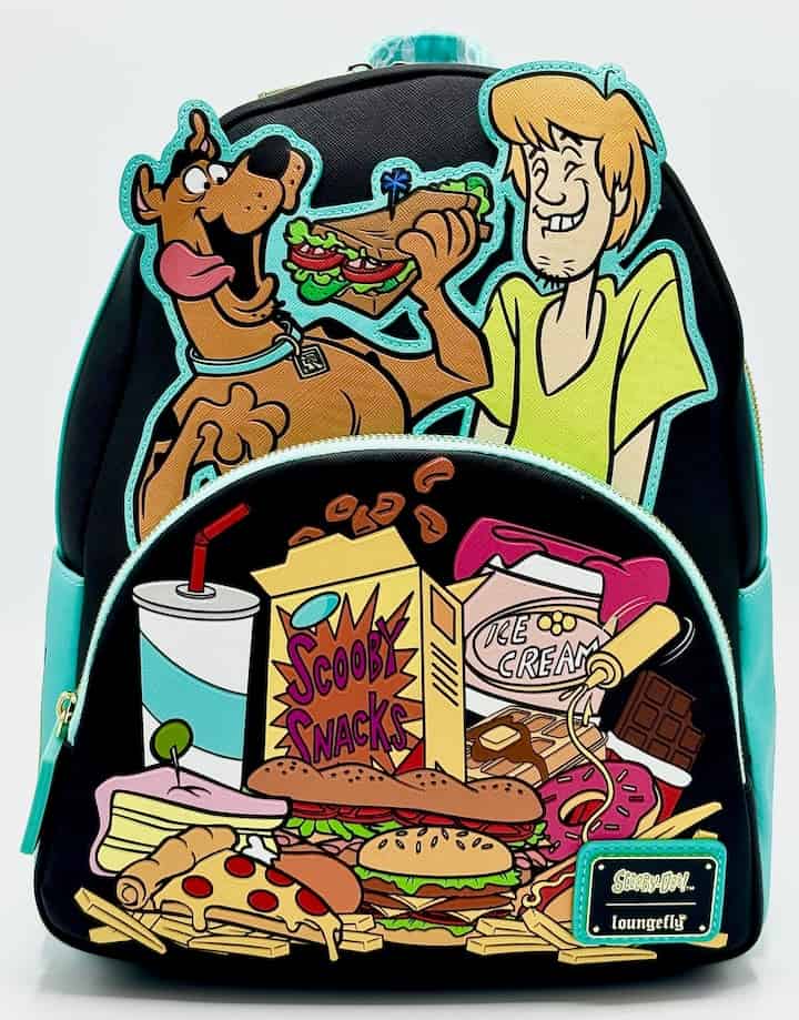 Loungefly Scooby Doo Shaggy Munchies Mini Backpack Scooby Snacks Bag Front Full View