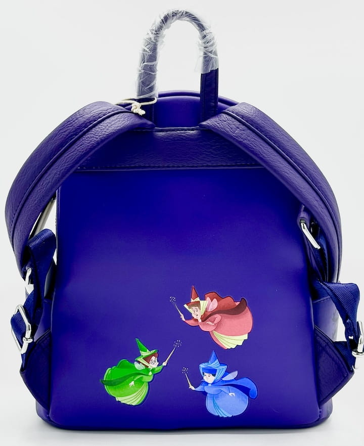 Loungefly Sleeping Beauty Maleficent Mini Backpack Disney Portrait Bag Back