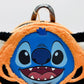 Loungefly Stitch Rajah Mini Backpack Disney Plush Cosplay Bag Front Head Applique