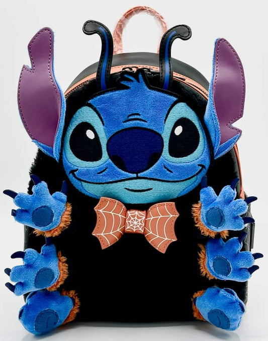 Loungefly Stitch Spider Costume Figural Mini Backpack Disney Bag Front Full View