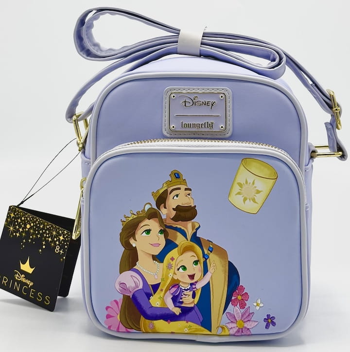 Loungefly Tangled Royal Family Crossbody Bag Disney Young Child Rapunzel Front Full View