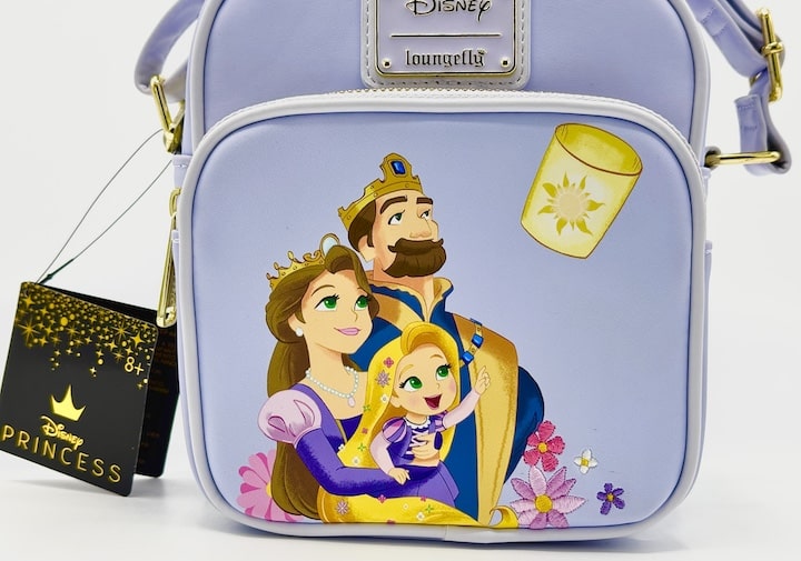 Loungefly Tangled Royal Family Crossbody Bag Disney Young Child Rapunzel Front Pocket