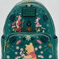 Loungefly Winnie the Pooh Floral Mini Backpack Disney Folk Art Bag Front Full View