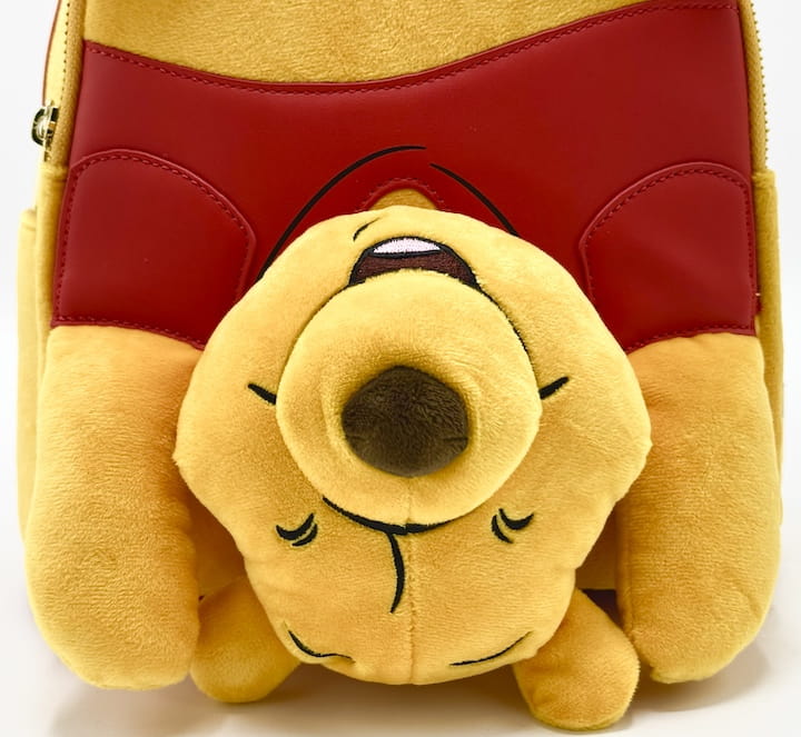 Loungefly Winnie the Pooh Plush Upside Down Mini Backpack Disney Bag Front Bottom