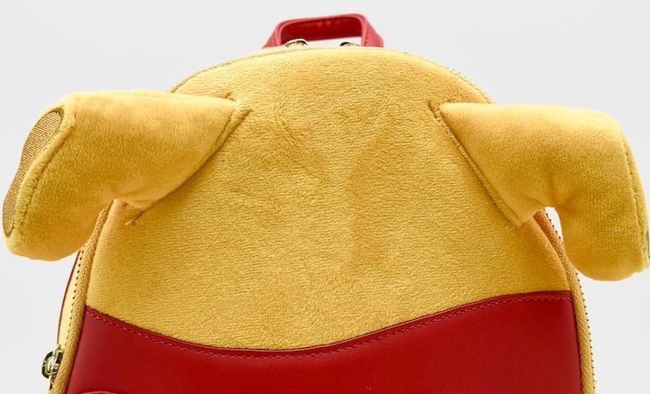 Loungefly Winnie the Pooh Plush Upside Down Mini Backpack Disney Bag Front Top