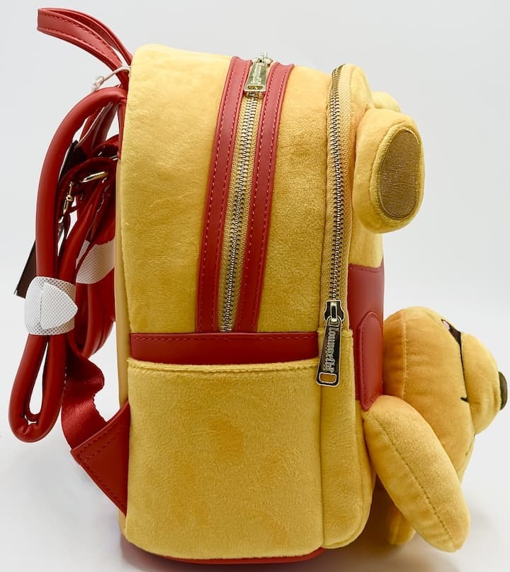 Loungefly Winnie the Pooh Plush Upside Down Mini Backpack Disney Bag Right Side