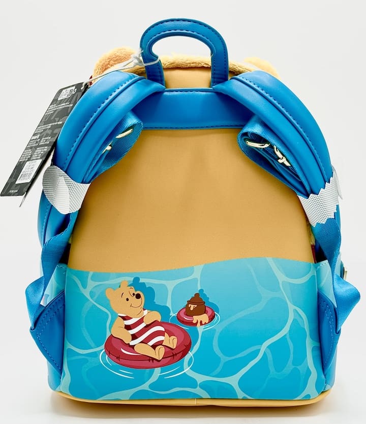 Loungefly Winnie the Pooh Snorkel Plush Mini Backpack Summer Vibes Bag Back