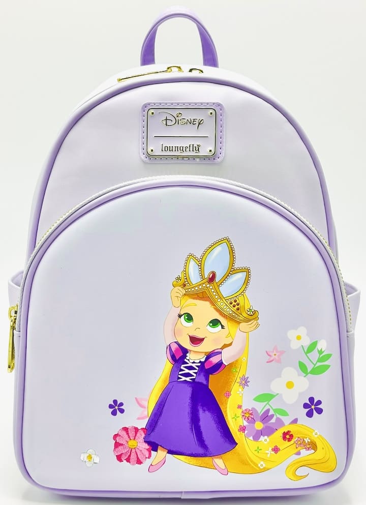 Loungefly Young Rapunzel Mini Backpack Disney Tangled Bag Front Full View