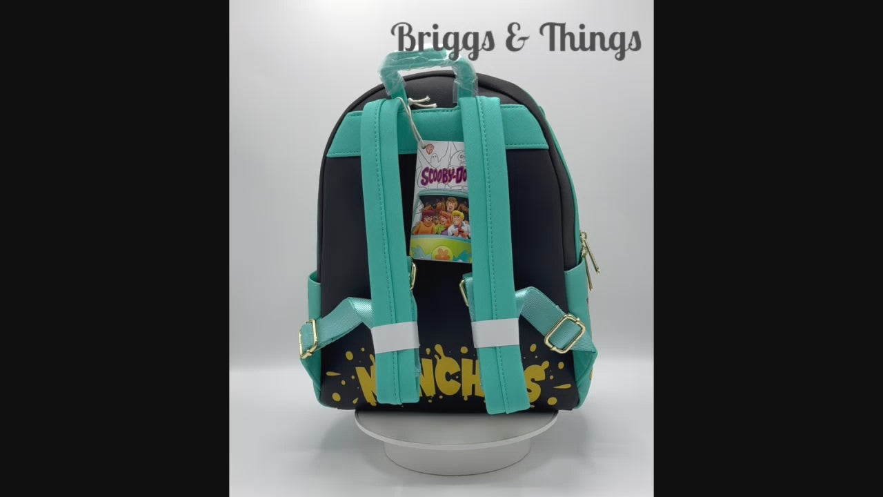 Loungefly Scooby Doo Shaggy Munchies Mini Backpack Scooby Snacks Bag Video