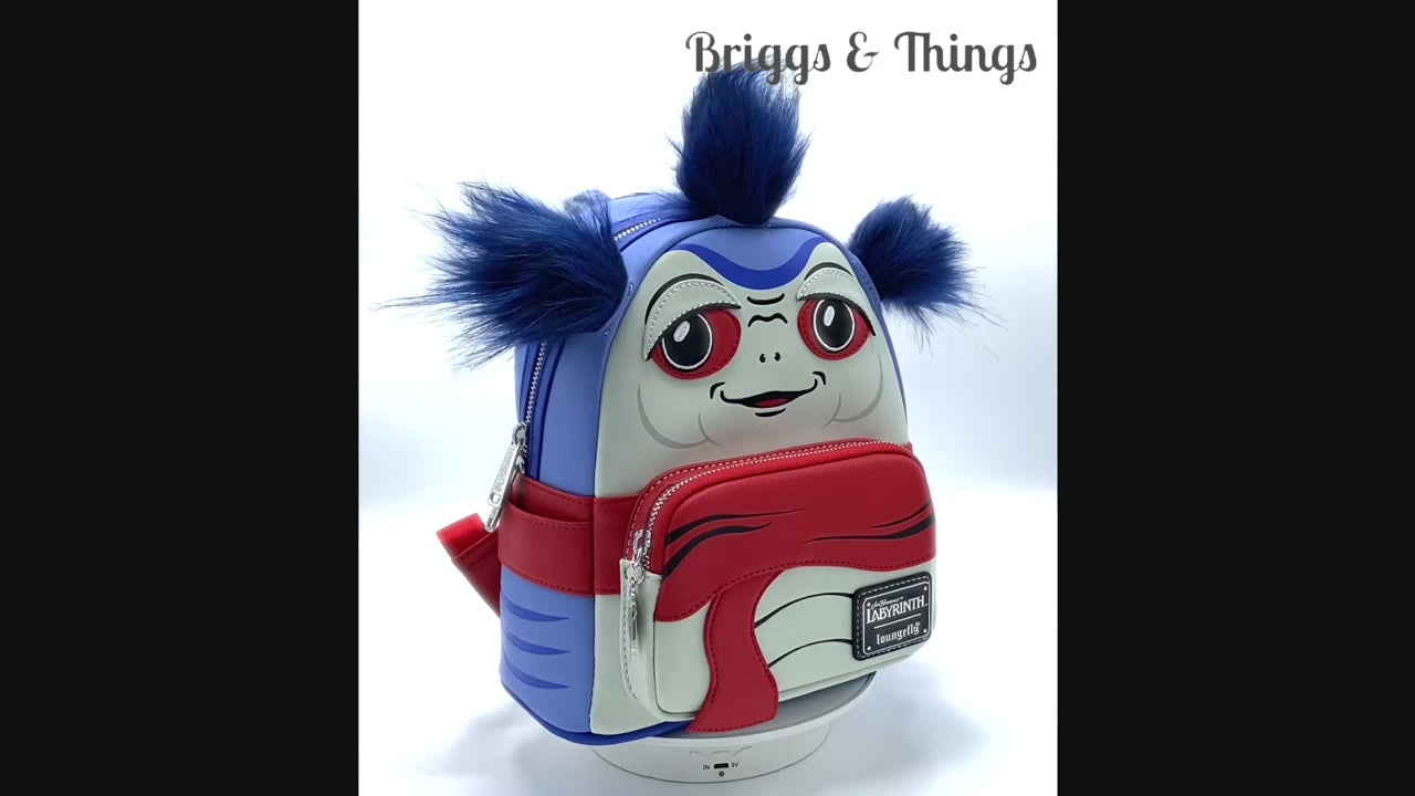 Loungefly Labyrinth Mini Backpack Worm Cosplay Bag Video