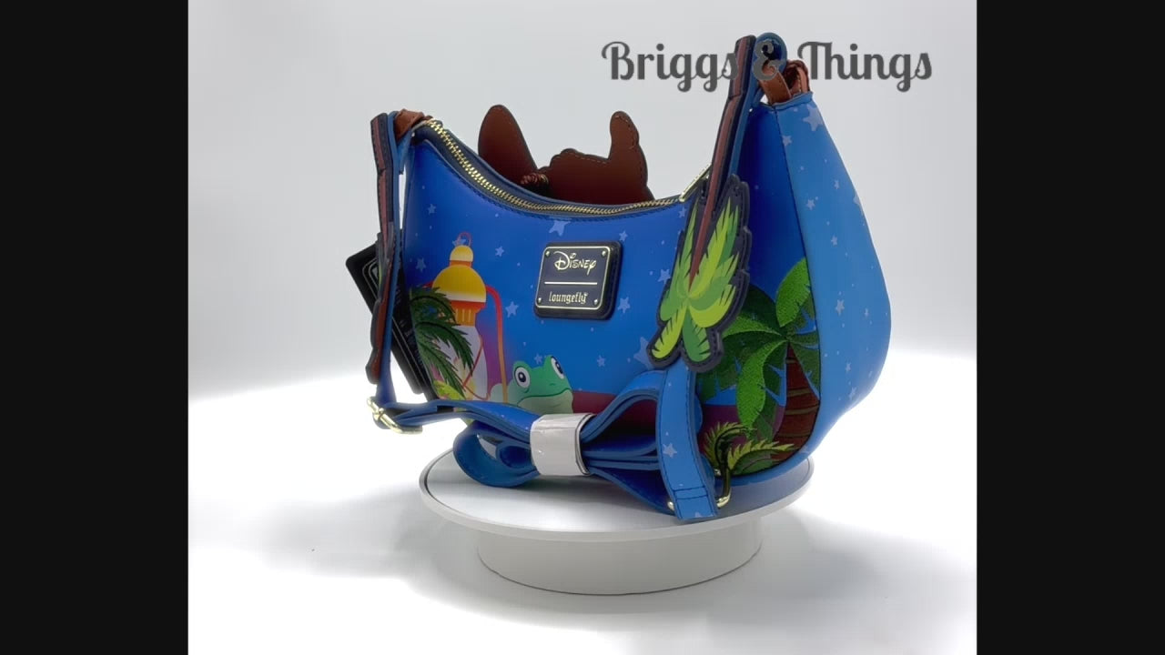 Loungefly Lilo Stitch Scrump Camping Crossbody Disney Cuties Bag Video