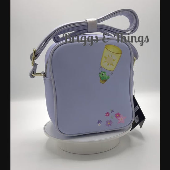 Loungefly Tangled Royal Family Crossbody Bag Disney Young Child Rapunzel Video