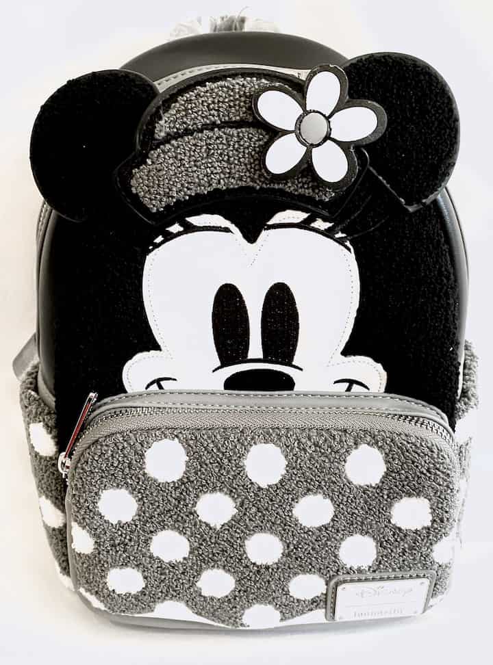 Disney Loungefly Minnie Mouse Gray Sequin Crossbody Bag